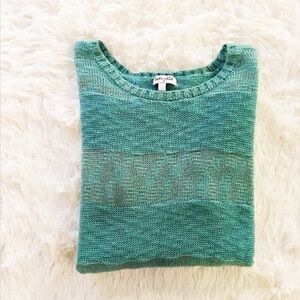 Splendid Monochrome Stripe Blue Sweater Sz12